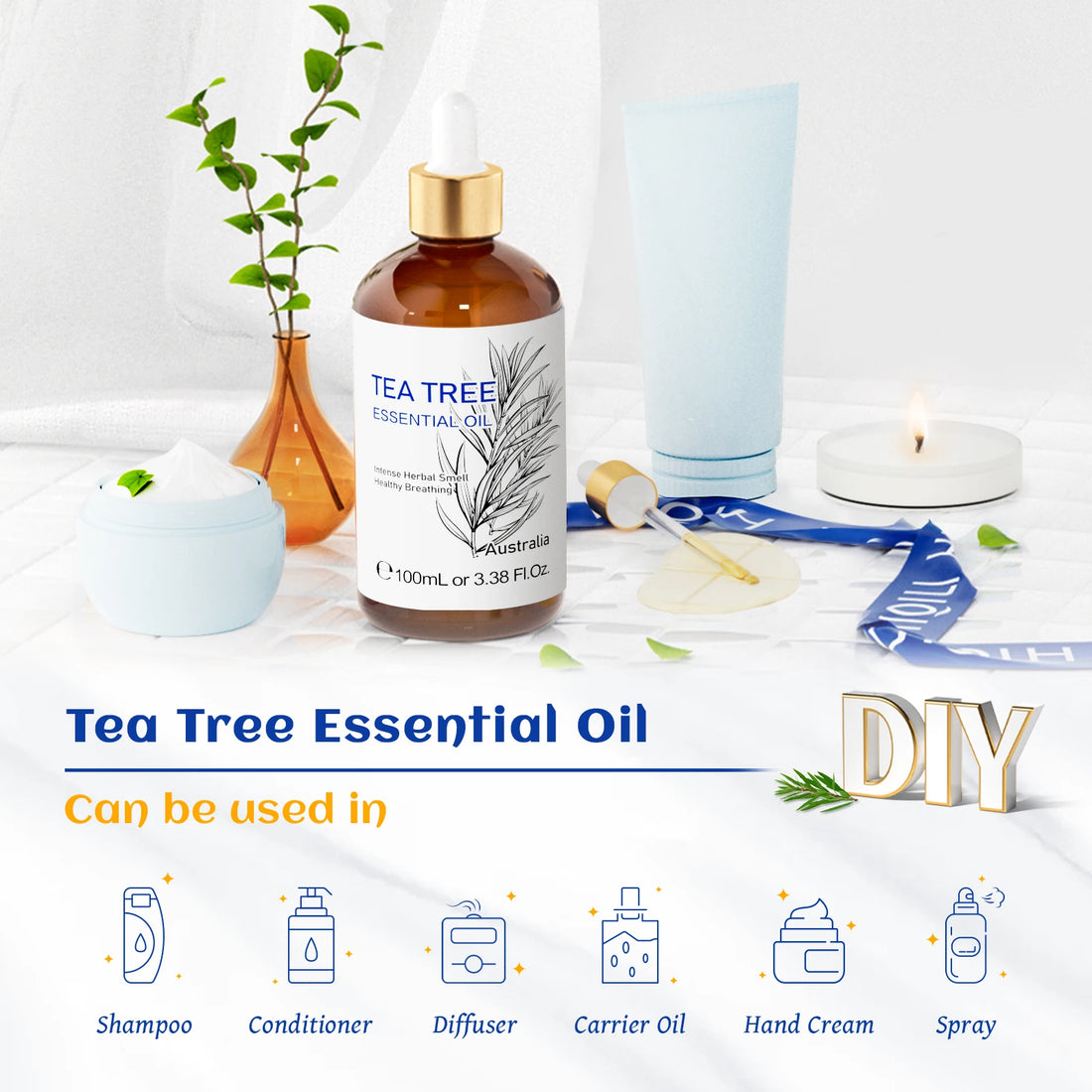 HIQILI 100ml Tea Tree Essential Oil