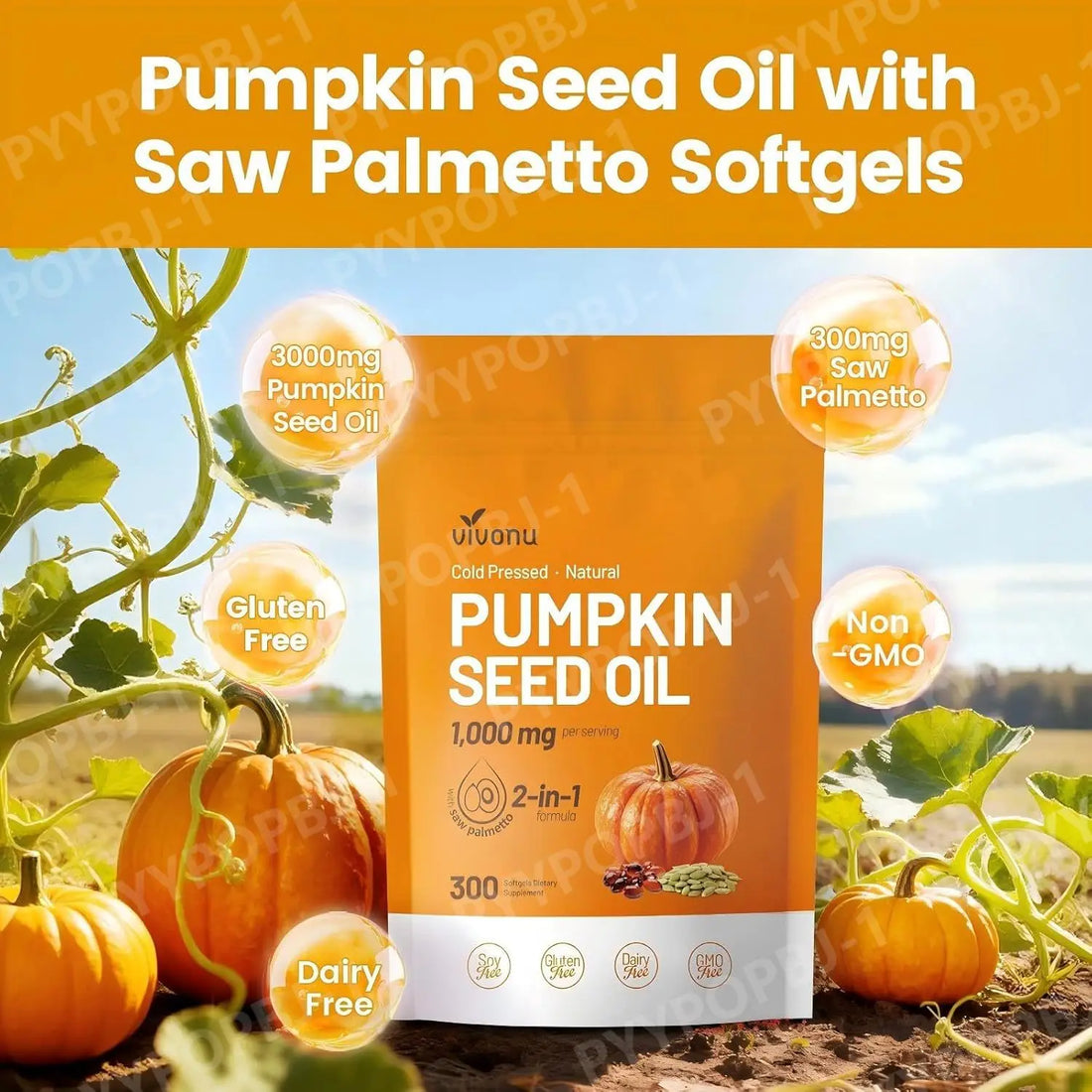 VivoNu Pumpkin Seed Oil Capsules