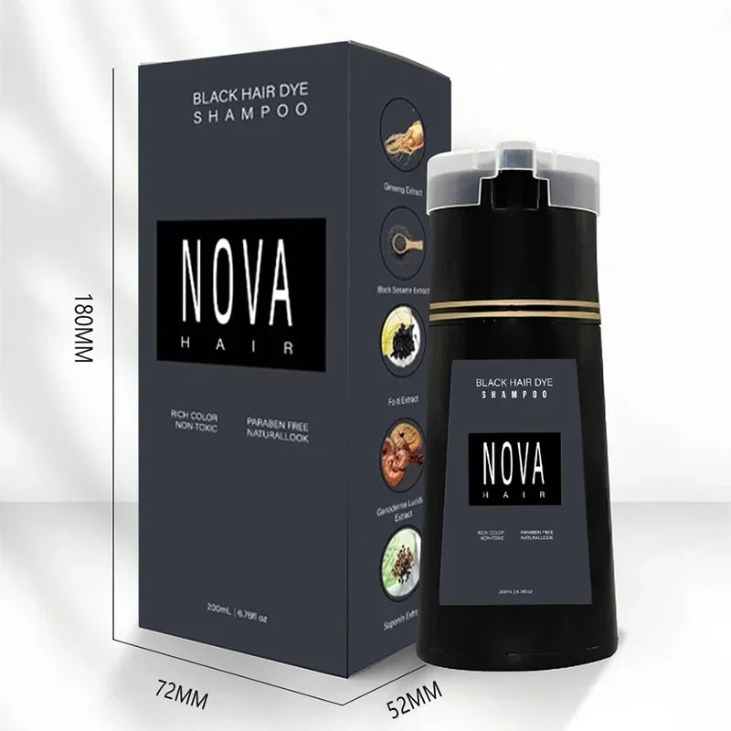 Fast Natural Black Hair Color for Men & Women