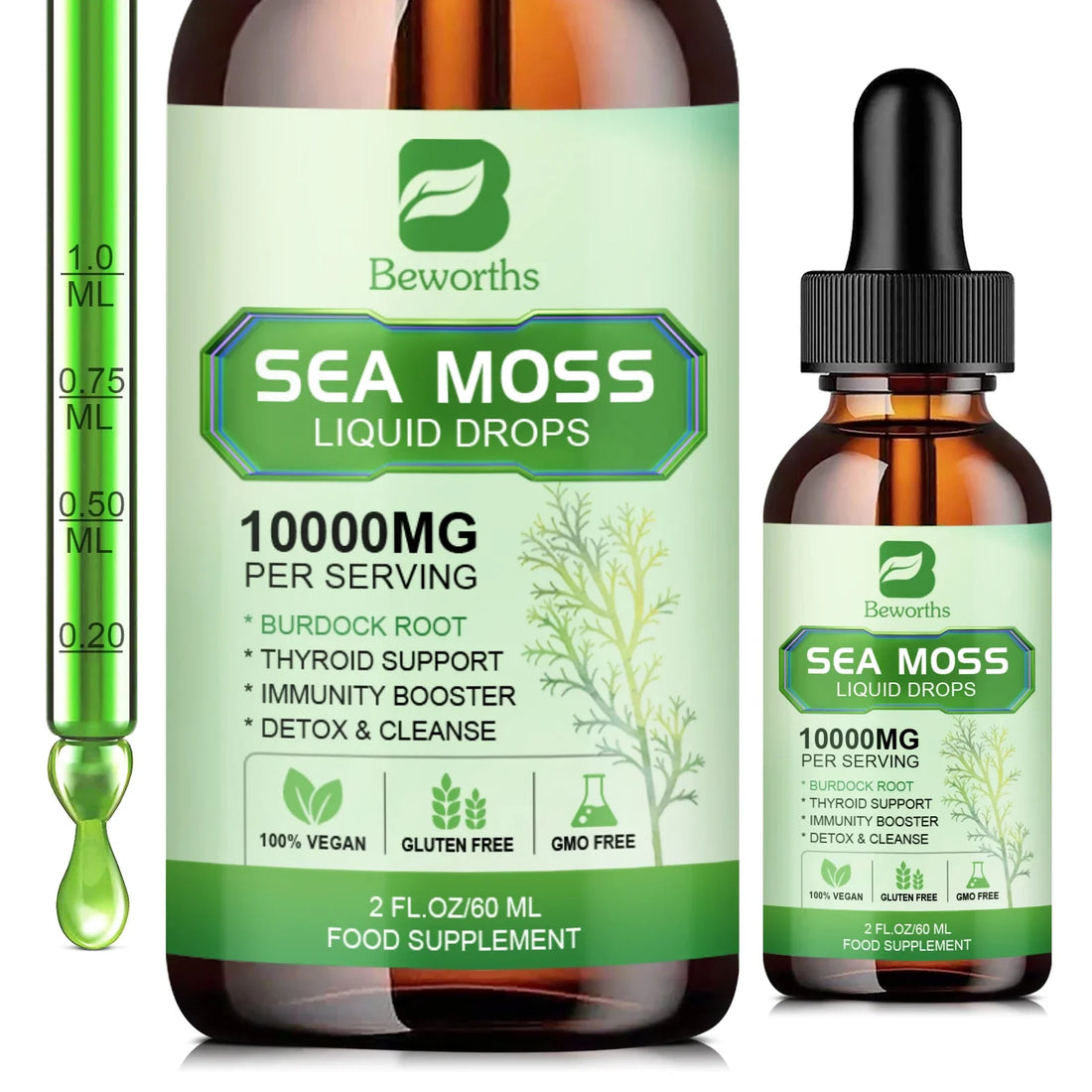 BEWORTHS Organic Sea Moss Drops