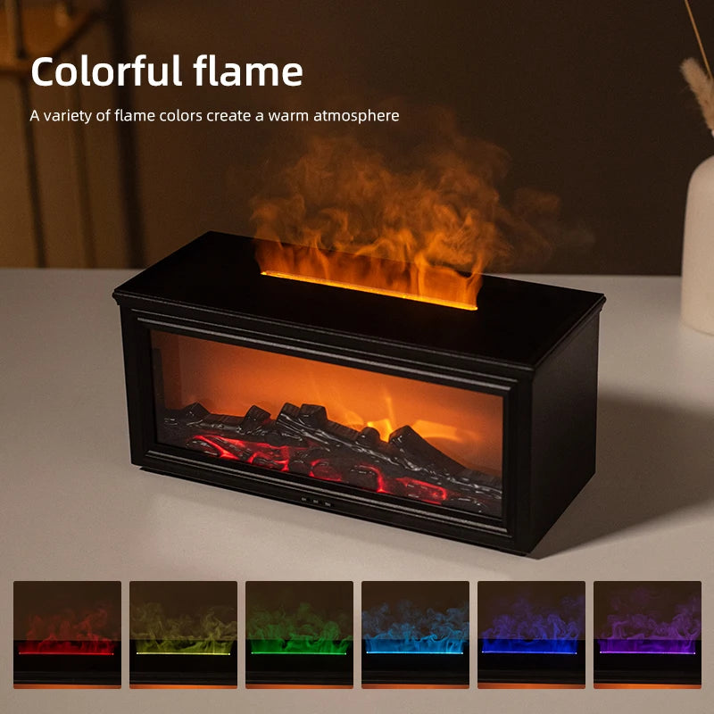7 Color Mini Flame Essential Oil Diffuser Humidifier
