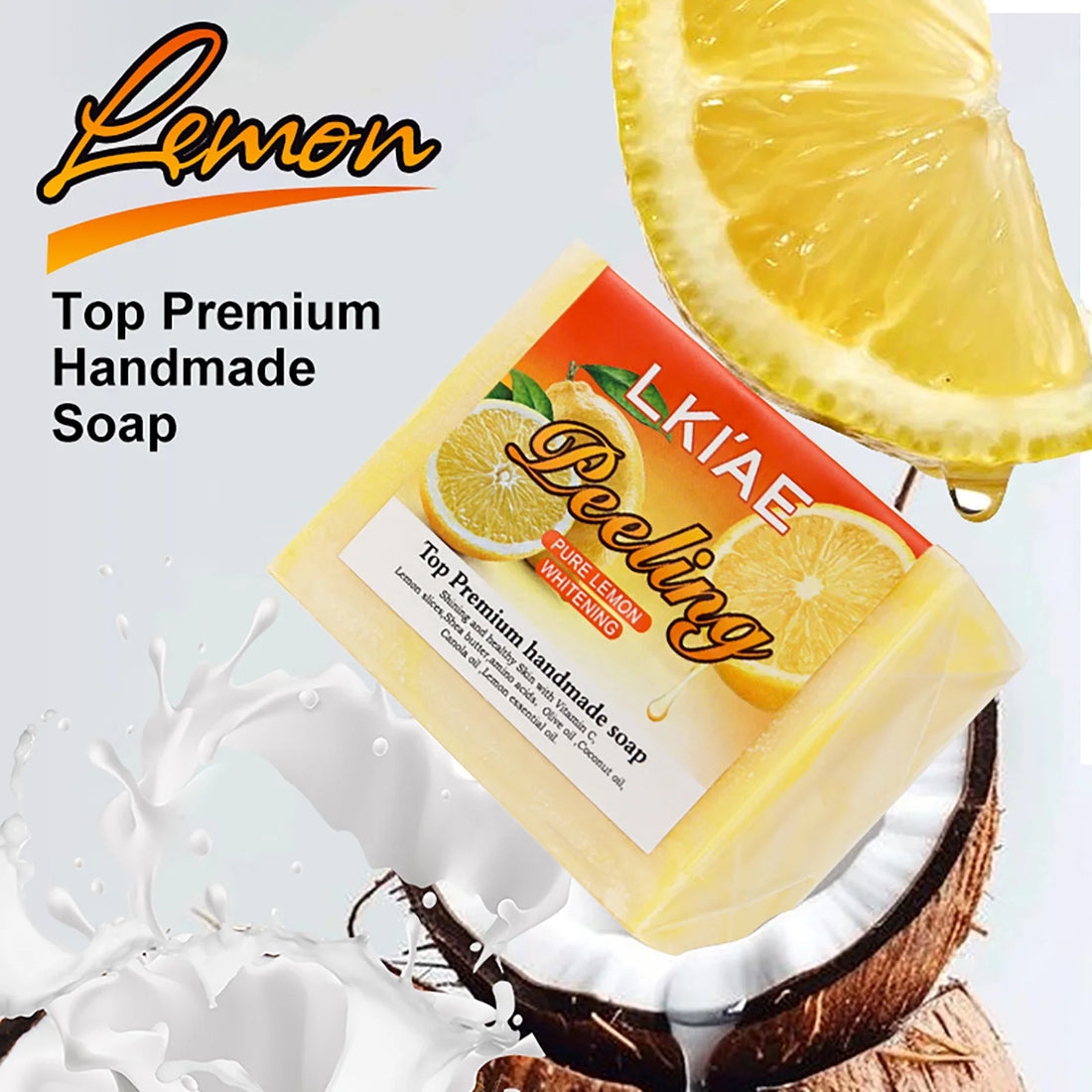 LKIAE Organic Lemon Vitamin C Cleansing Soap