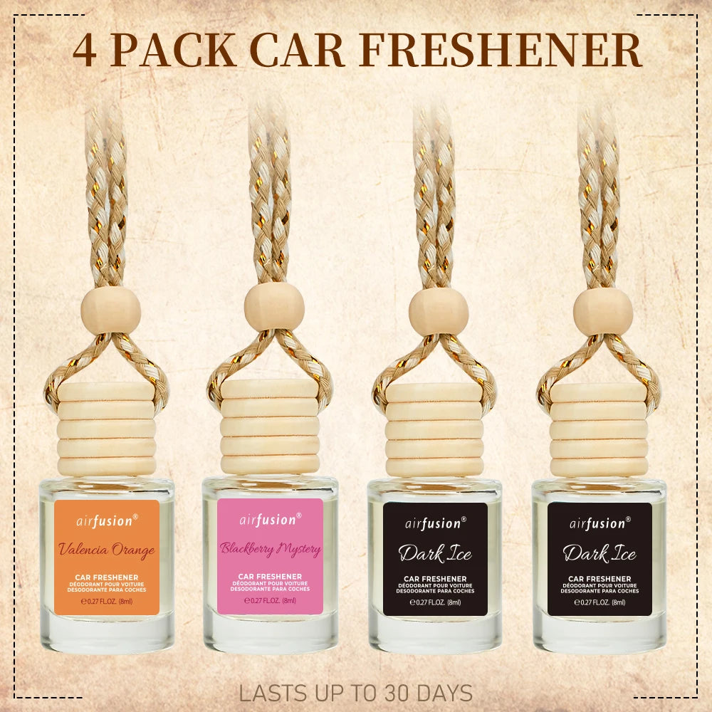 4-Pack Hanging Car Air Fresheners Scents